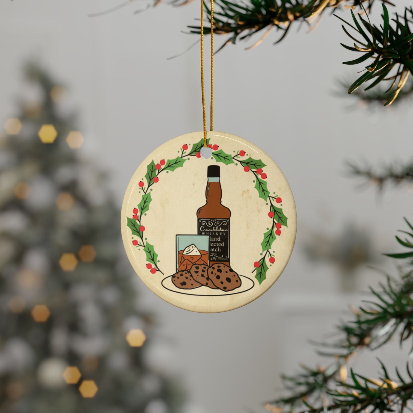 Crunkleton Jack and Cookies Ceramic Ornament